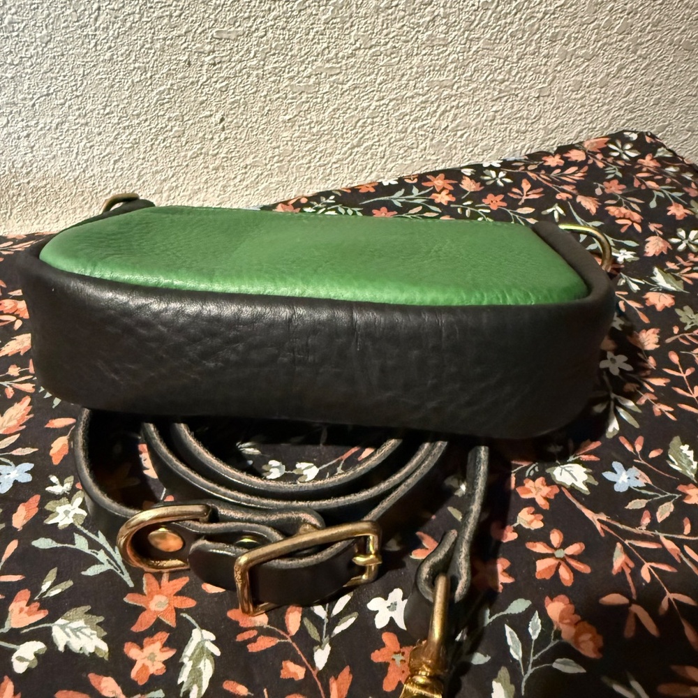 KMM Mini Leather Crossbody Pouch W/Strap OOAK - Picture 8 of 8
